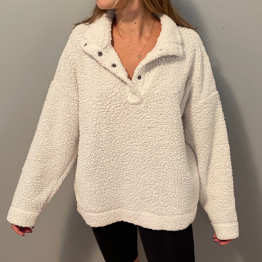 aerie button up sherpa